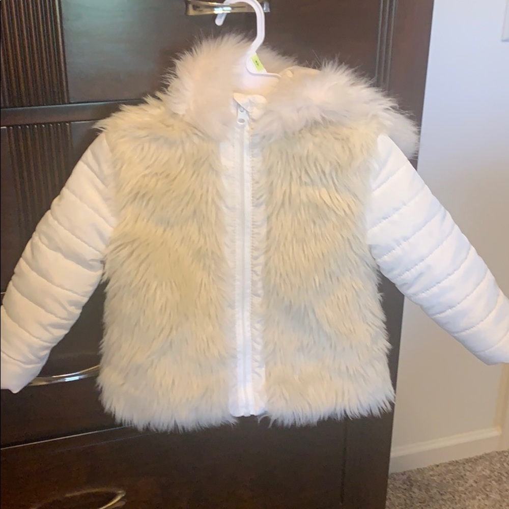 Toddler Girl Fuzzy Winter Coat